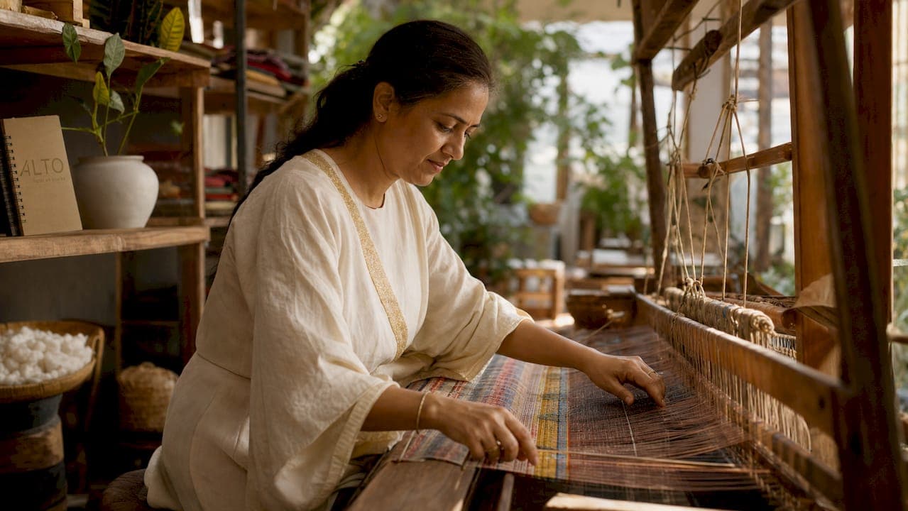 Why local textile art is featured in hotels